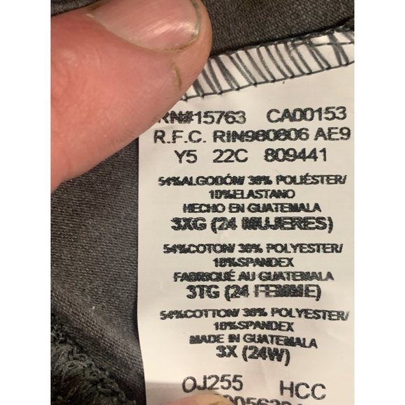 NWOT Just My Size Women's Plus-Size Stretch Jersey Full Length Leggings Charcoal - Picture 10 of 11